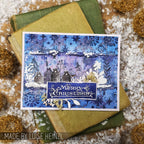 Tim Holtz Clear Stamps and Stencil Seasonal Scribble, Polkadot, Tinsel thmm136