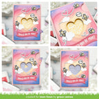 Lawn Fawn Magic Iris Heart Add-On Dies lf3314 Bee Mine