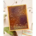 Simon Says Stamp Embossing Folder and Cutting Die Magnificent Mums sfd491 STAMPtember Blessed Card