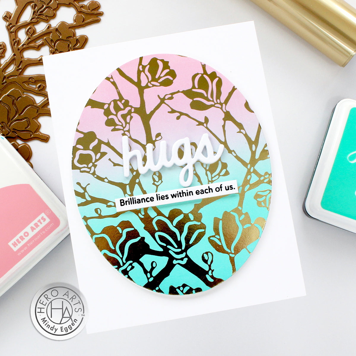 Hero Arts Nesting OVAL DIES DI337 hugs