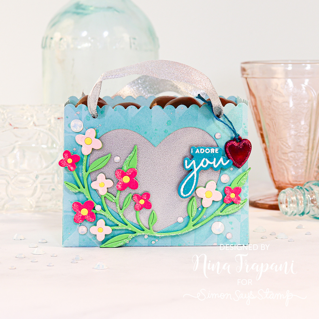 Simon Says Stamp Swing Blossoms Wafer Die s921 Cheering for You Love Gift Bag | color-code:ALT04