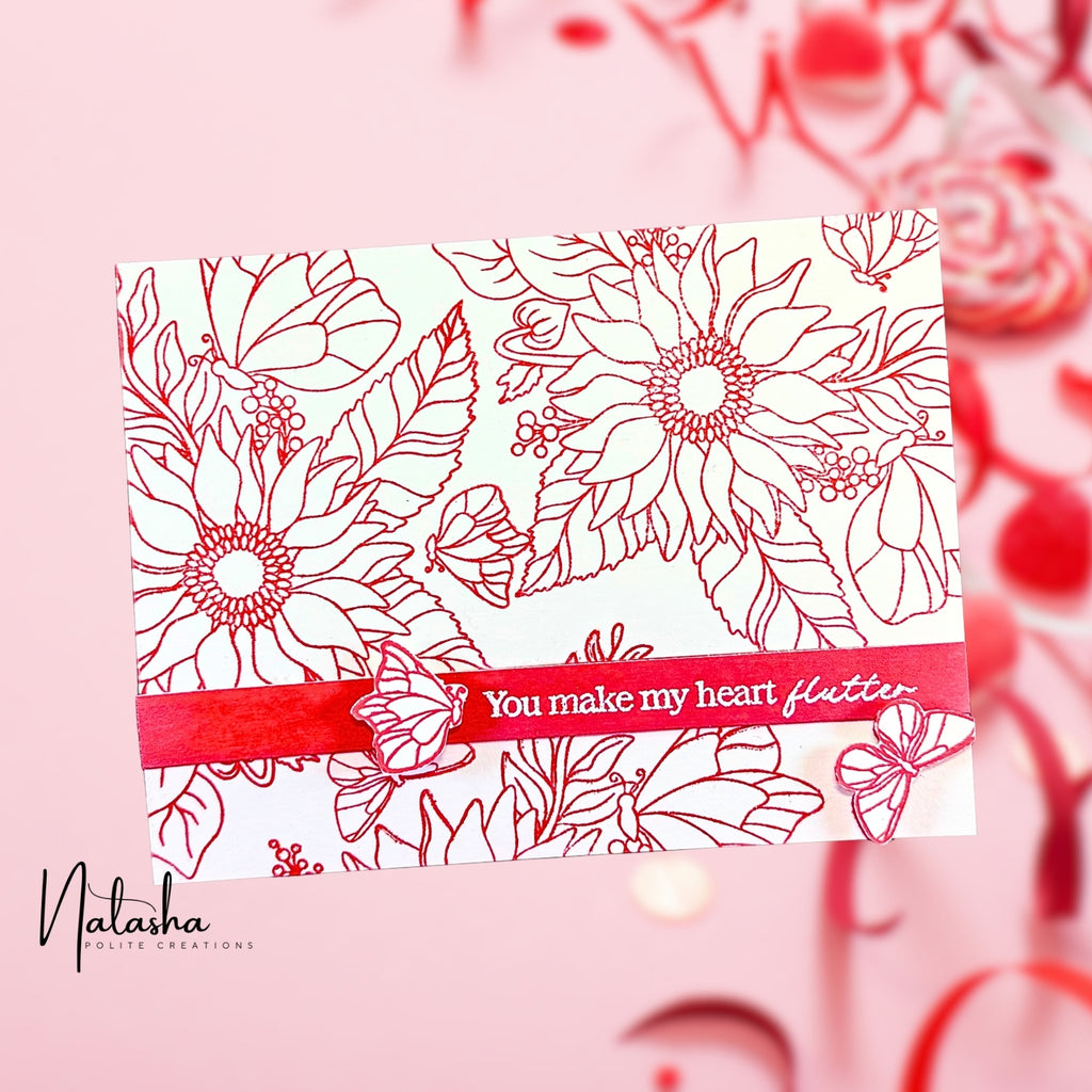 Simon Says Stamp Make My Heart Flutter Wafer Dies 1531sdc Heart to Heart