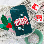 CZ Design Making Spirits Bright Wafer Dies czd263c Christmas Gift Card Holder