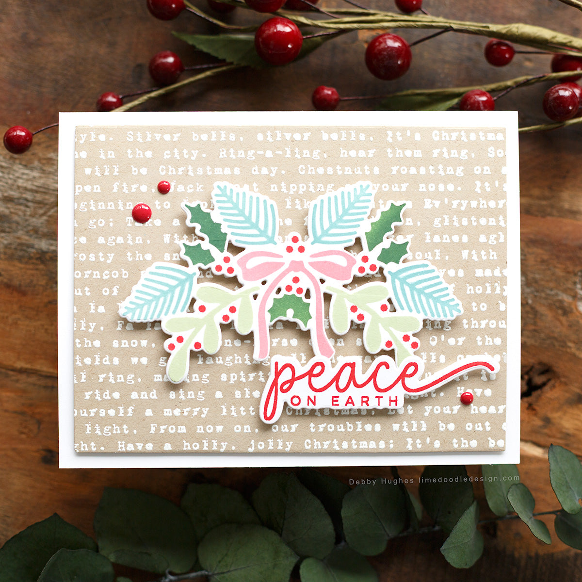 CZ Design Making Spirits Bright Wafer Dies czd263c Christmas Card | color-code:ALT08