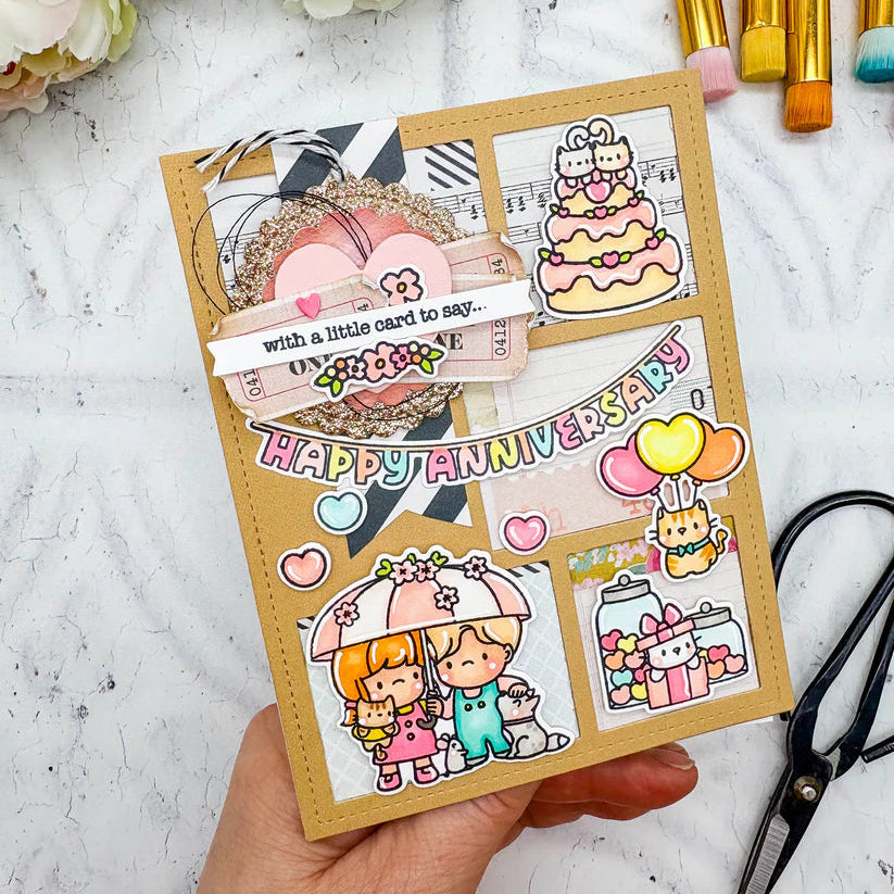 Mama Elephant Anniversary Celebration Clear Stamps balloons