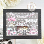 Mama Elephant Anniversary Celebration Clear Stamps hearts