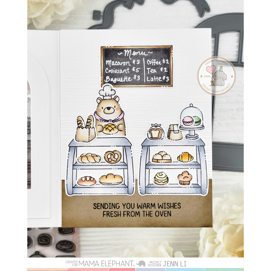Mama Elephant Bakery Bears Clear Stamps counter