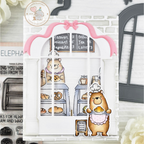 Mama Elephant Bakery Bears Clear Stamps ribbon