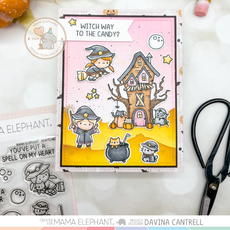 Mama Elephant Bewitched Clear Stamps cats