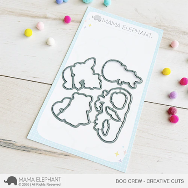 Mama Elephant Boo Crew Creative Cuts Steel Dies