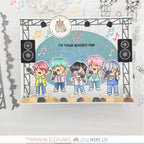 Mama Elephant Boy Band Clear Stamps music