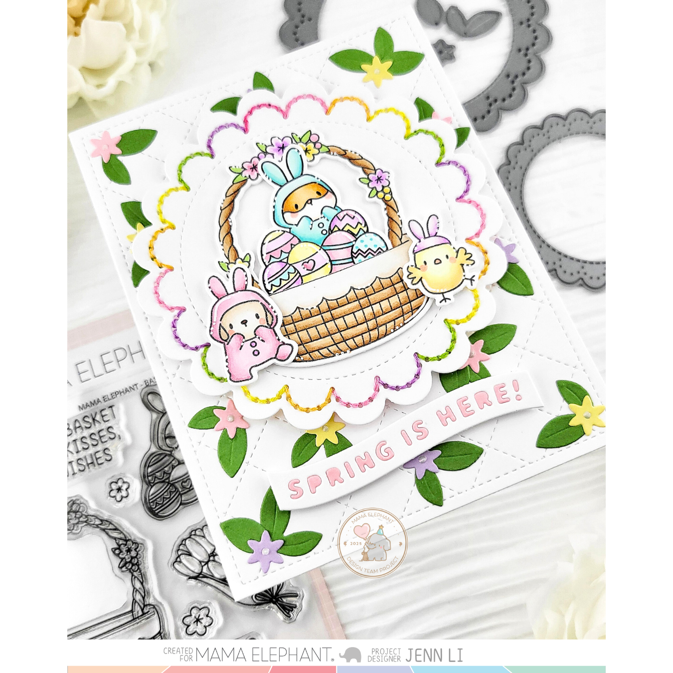 Mama Elephant Caly Circle Lace Creative Cuts Steel Dies flowers