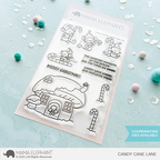 Mama Elephant Candy Cane Lane Clear Stamps
