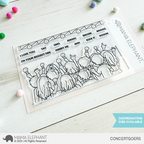 Mama Elephant Concertgoers Clear Stamps