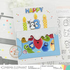 Mama Elephant Counting Left Clear Stamps candles