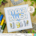 Mama Elephant Counting Right Clear Stamps stars