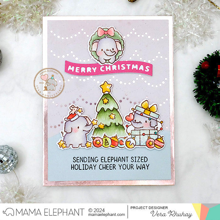 Mama Elephant Elephant Cheer Clear Stamps tree