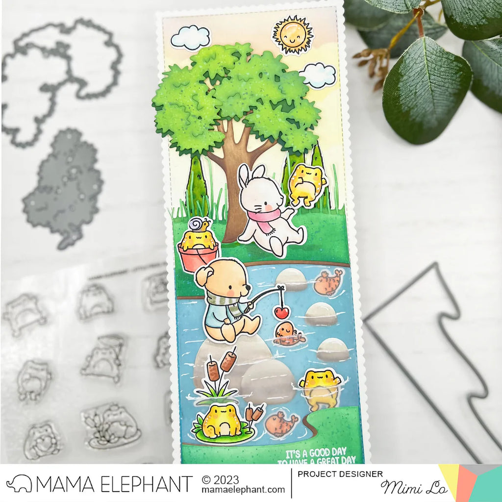 Mama Elephant Evergreen Tree Creative Cuts Steel Dies bookmark