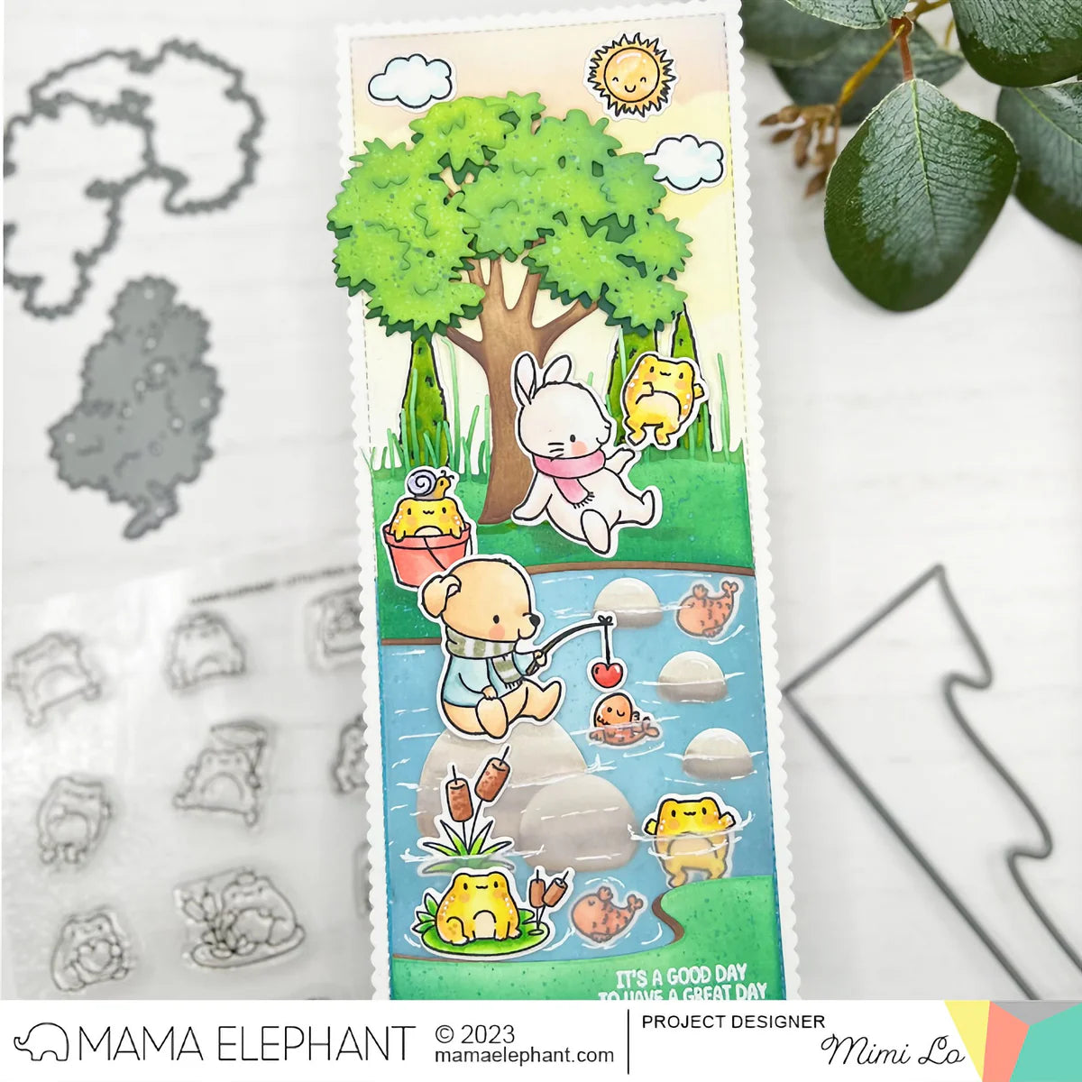Mama Elephant Evergreen Tree Creative Cuts Steel Dies bookmark