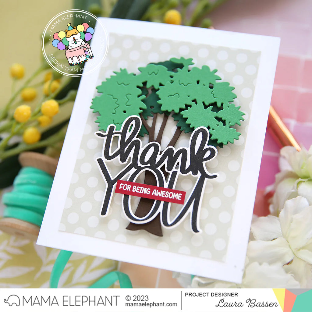 Mama Elephant Evergreen Tree Creative Cuts Steel Dies tree