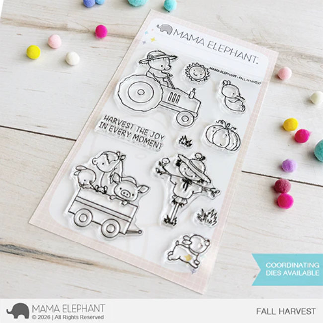 Mama Elephant Fall Harvest Clear Stamps