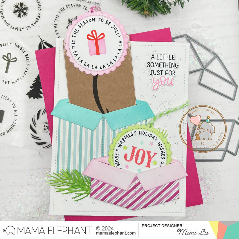 Mama Elephant Faux 3D Boxes Creative Cuts Steel Dies round