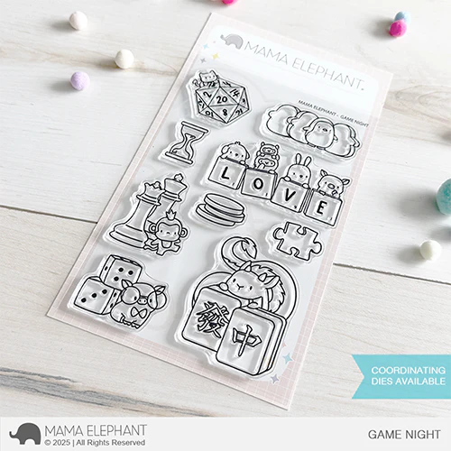 Mama Elephant Game Night Clear Stamp and Die Set product image 1