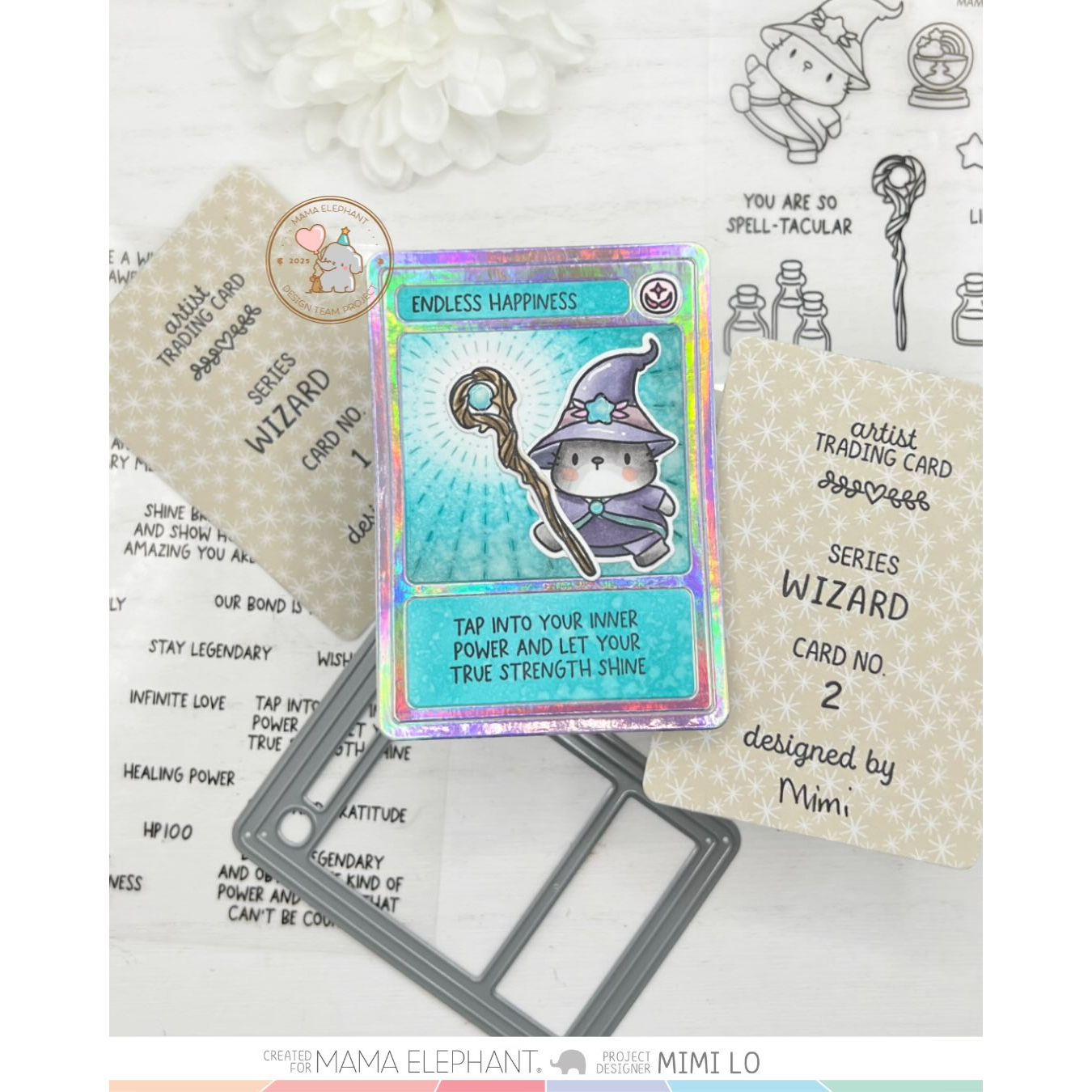 Mama Elephant Handmade Labels Clear Stamps happiness