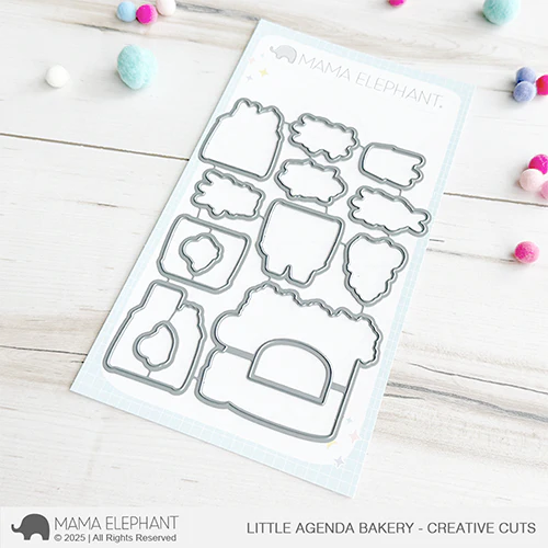 Mama Elephant Little Agenda Bakery Creative Cuts Steel Dies