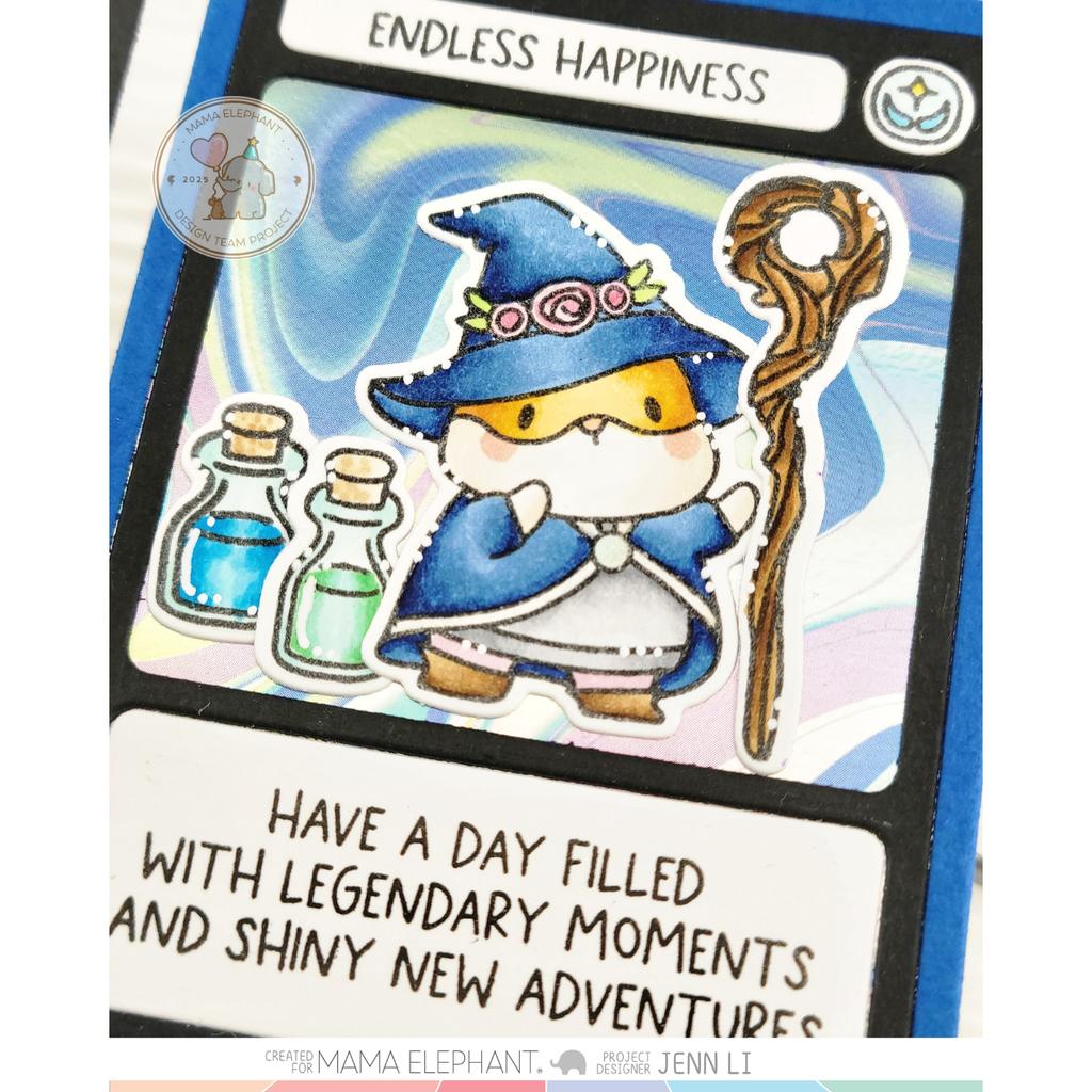 Mama Elephant Magical Wizards Clear Stamps happiness