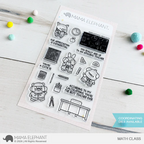 Mama Elephant Math Class Clear Stamps