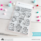 Mama Elephant Monster Hugs Clear Stamps