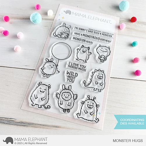 Mama Elephant Monster Hugs Clear Stamps