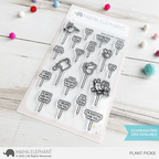 Mama Elephant Plant Picks Clear Stamps