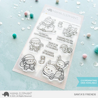 Mama Elephant Santa's Friends Clear Stamps