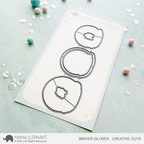 Mama Elephant Wonderland Globes Clear Stamp and Winter Globes Die Set image 2