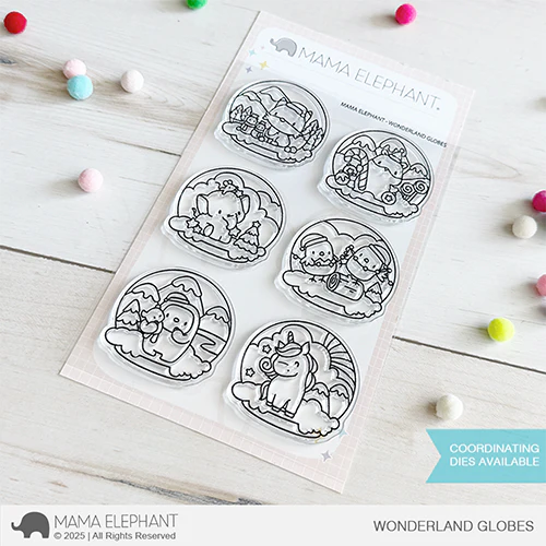 Mama Elephant Wonderland Globes Clear Stamps