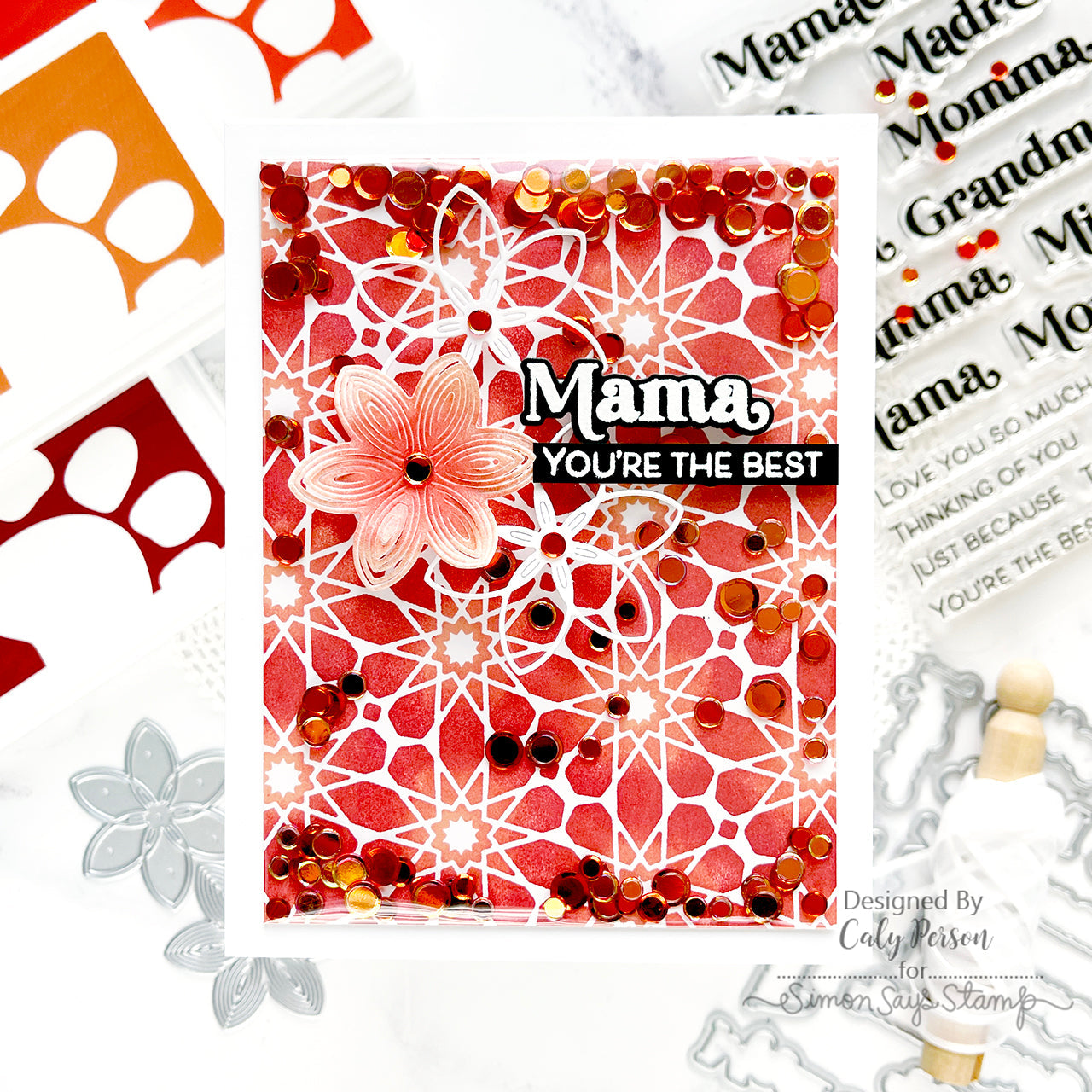 Simon Says Stamp Mamacita Wafer Dies 1063sdc Be Bold Mama Card | color-code:ALT02