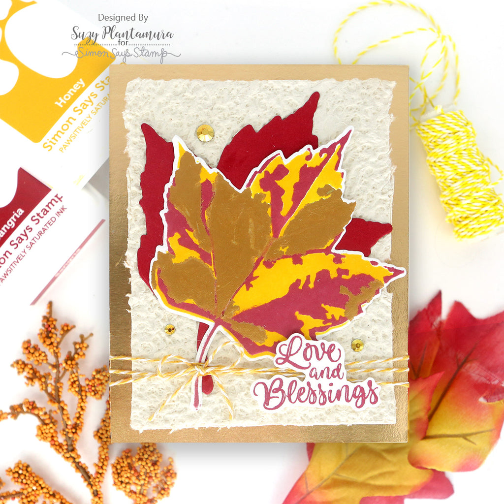 Simon Says Stamp Red Maple Wafer Dies 1440mdc Thanks Card | color-code:ALT06