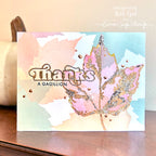 Simon Says Stamp Set of 4 Stencils Red Maple 1102mtc Gratitude Card | color-code:ALT05