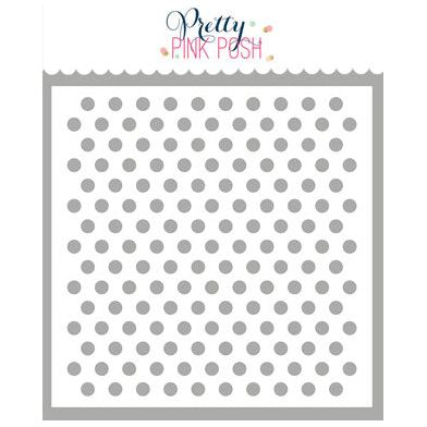 Pretty Pink Posh MEDIUM POLKA DOT Stencil