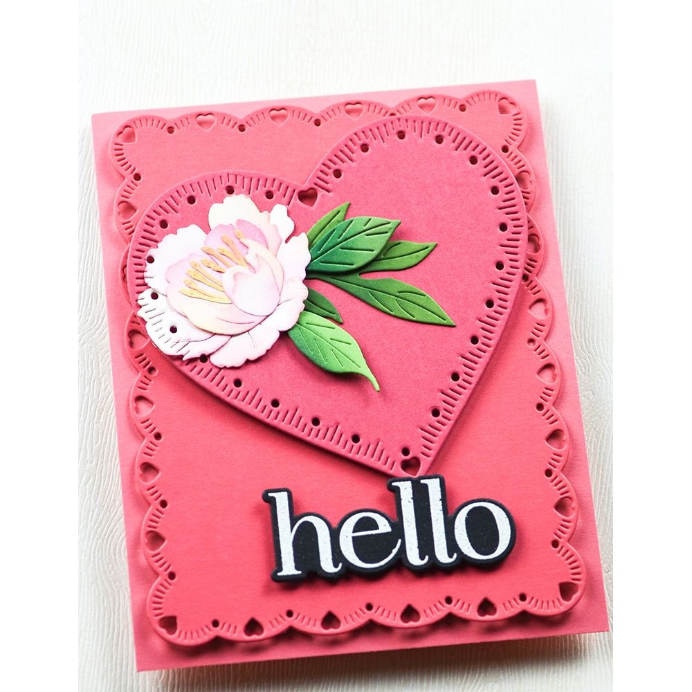 Memory Box Gentle Peony Bloom Dies 94872 hello
