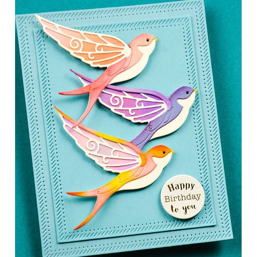 Memory Box Heritage Rectangle Frames Dies 94883 birthday