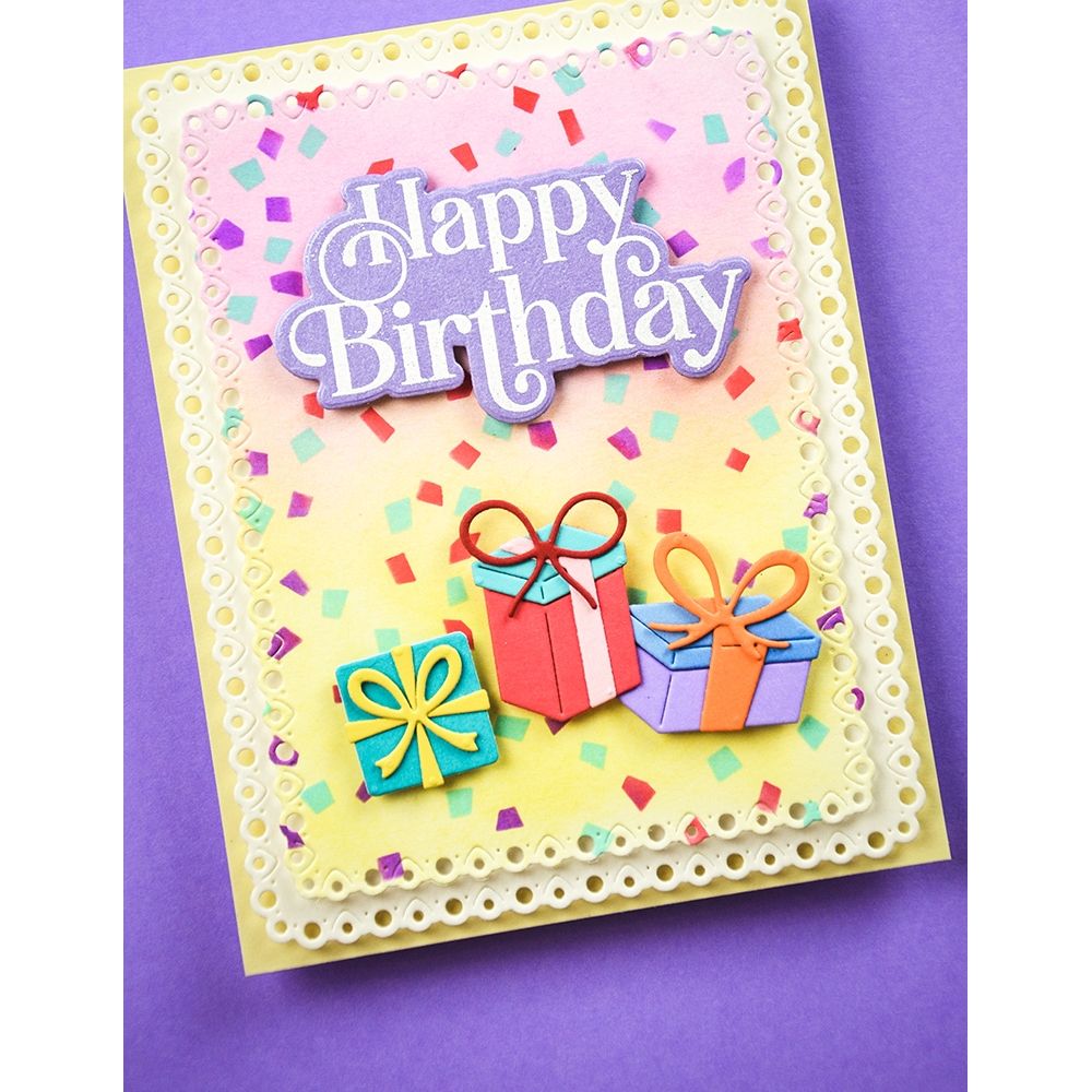 Memory Box Wavy Balloons Dies 94952 confetti