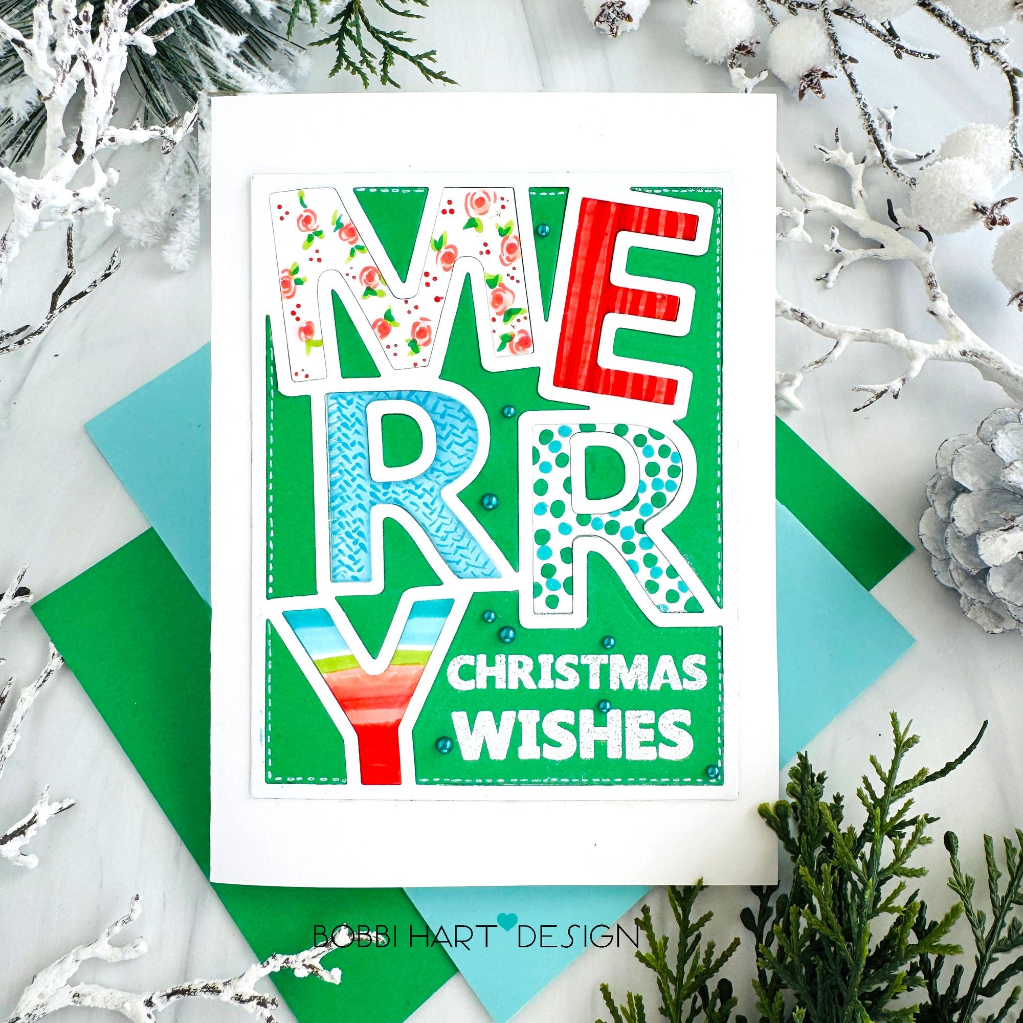 Simon Says Stamps and Dies Merry Cover set1096mc And Everything Nice Christmas Card | color-code:ALT02