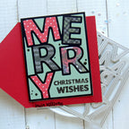 Simon Says Stamp Merry Cover Die Plate 1437mdc And Everything Nice Christmas Card