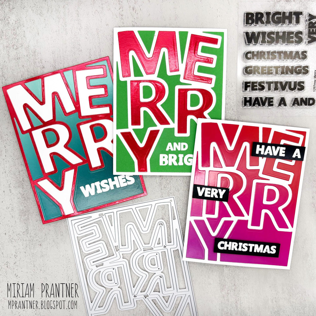 Simon Says Stamp Merry Cover Die Plate 1437mdc And Everything Nice Christmas Cards | color-code:ALT04