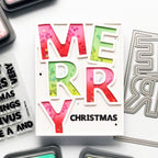 Simon Says Clear Stamps Merry 1297msc And Everything Nice Christmas Card