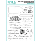 Gina K Designs Message in a Bottle Clear Stamps and Dies Bundle mmdie0426 stamps only