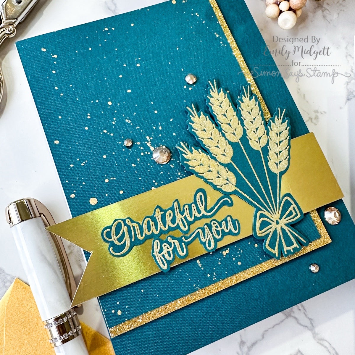Simon Says Clear Stamps Counting Blessings 3343ssc Thanksgiving Card | color-code:ALT09